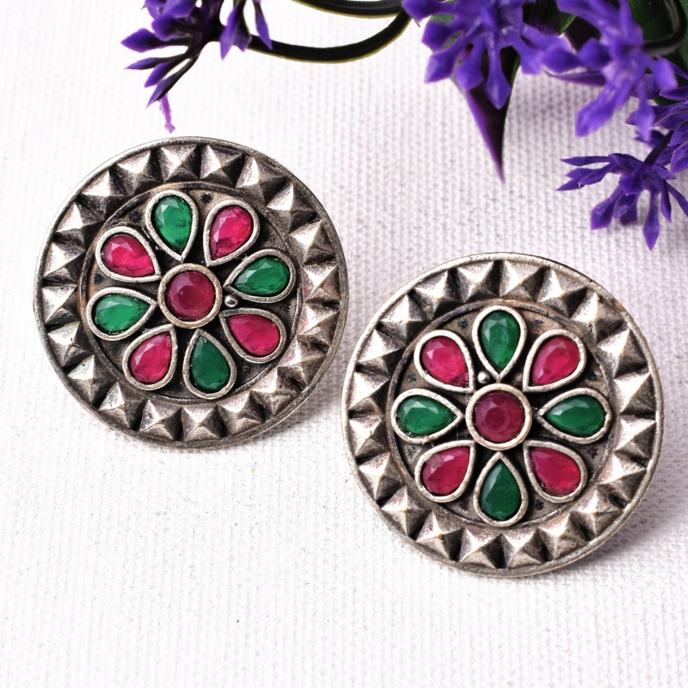 Maya Silver Earring Studs