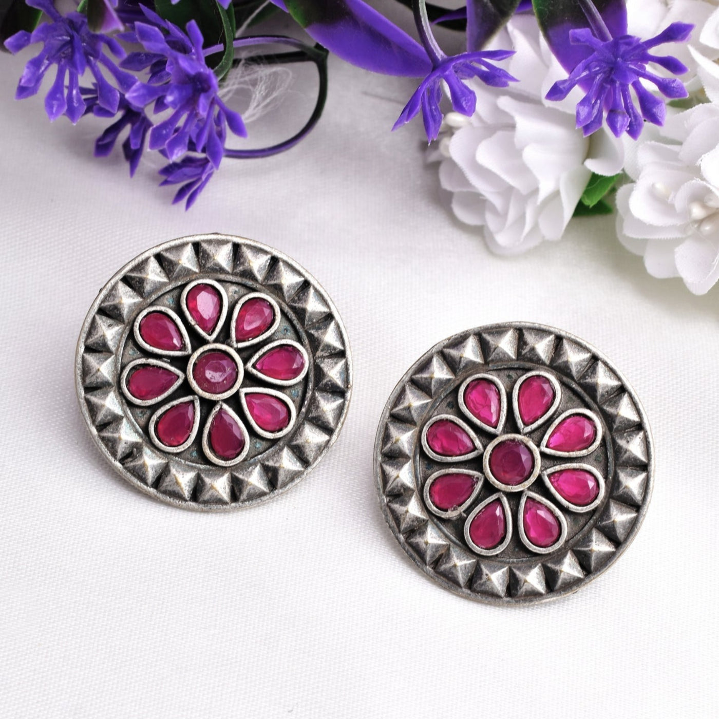 Maya Silver Earring Studs