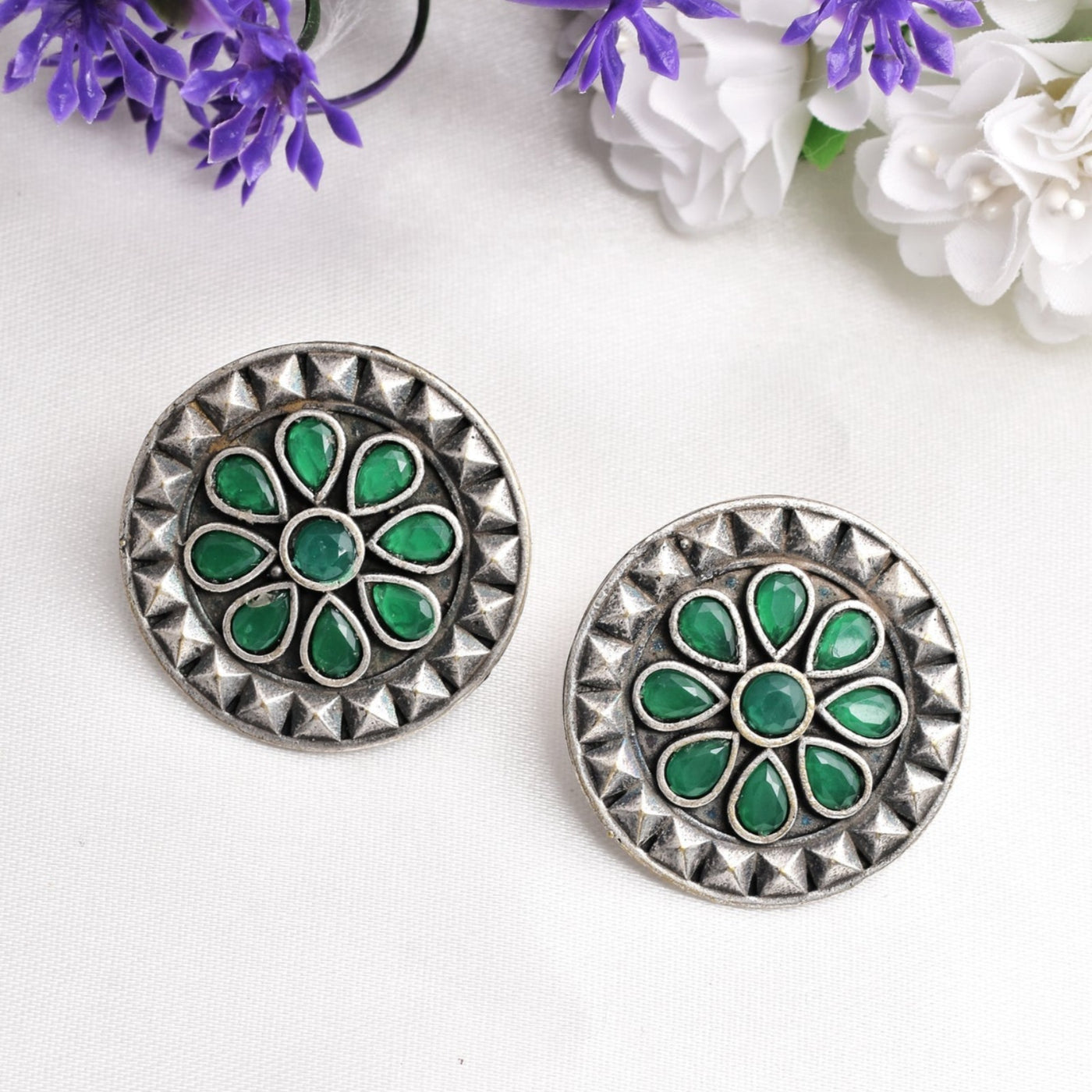 Maya Silver Earring Studs
