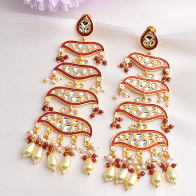 Sunehri Beautiful Golden Dangler Earrings