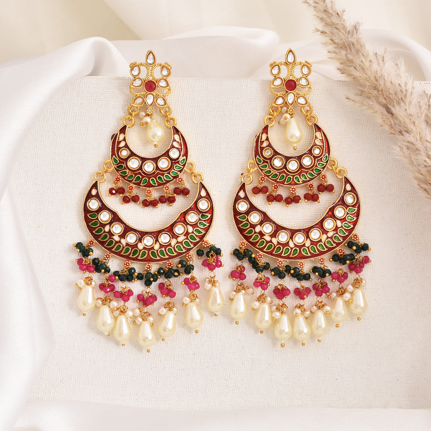 Mohini Traditional Golden Chandbali
