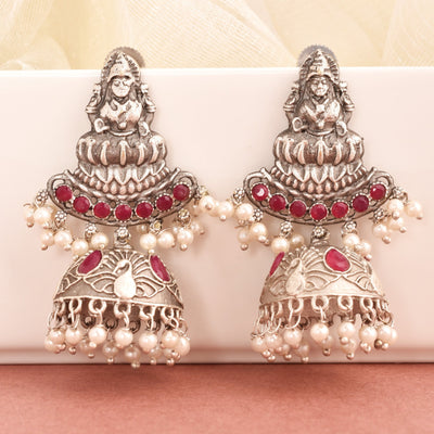 Lakshmi Godess Jhumki Earrings
