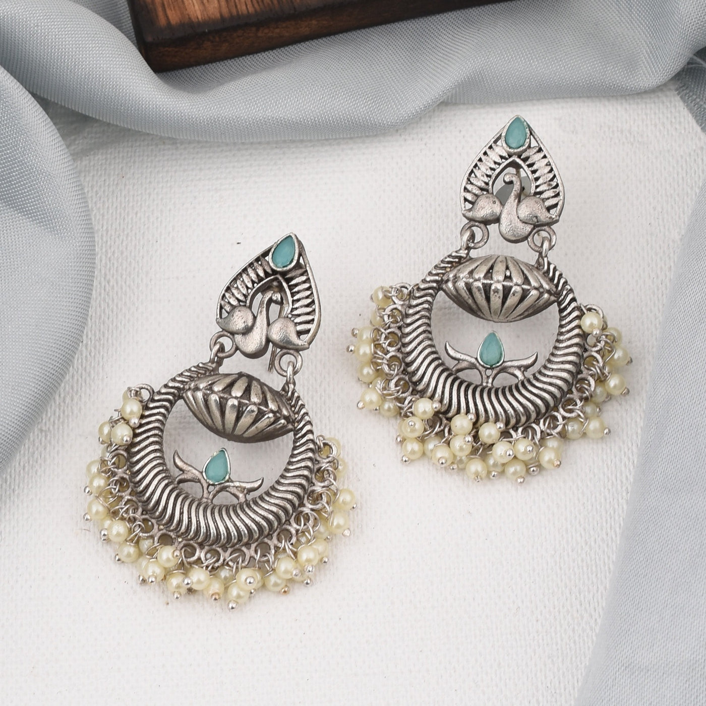 Meghna Peacock Dangler Earrings