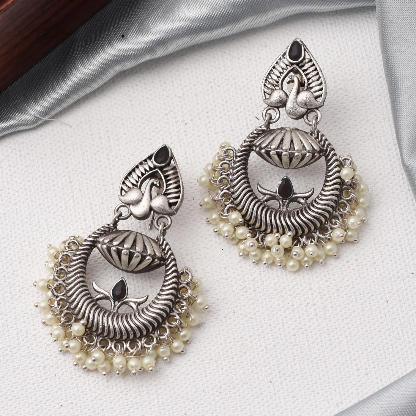 Meghna Peacock Dangler Earrings