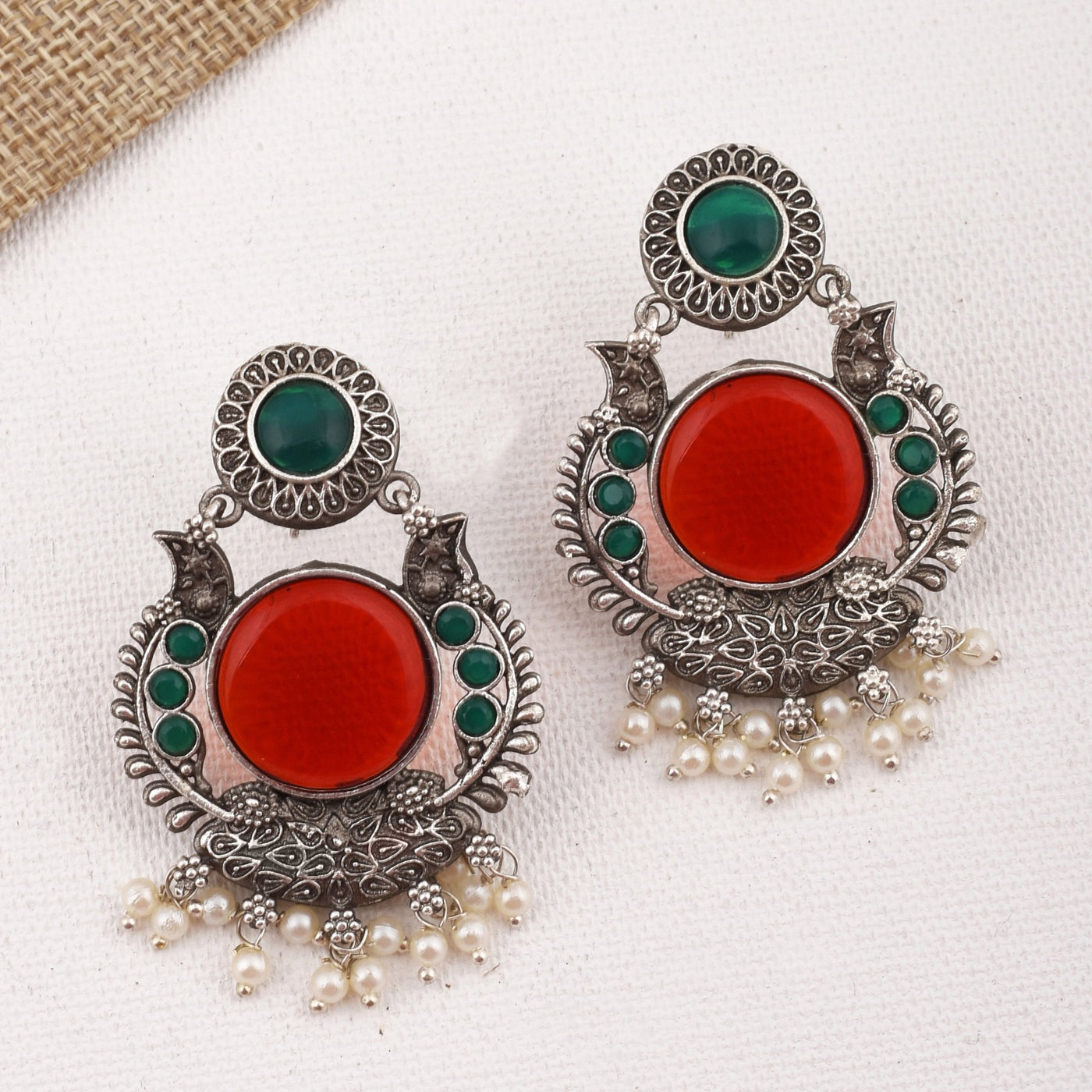Kiyana Ethnic Dangler Earrings - xoiox