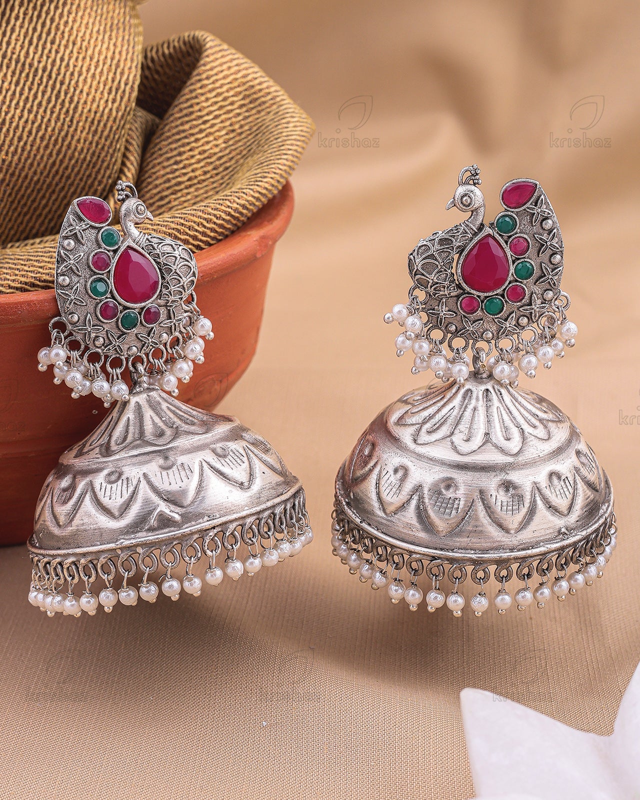 Kaya Jhumki Earrings